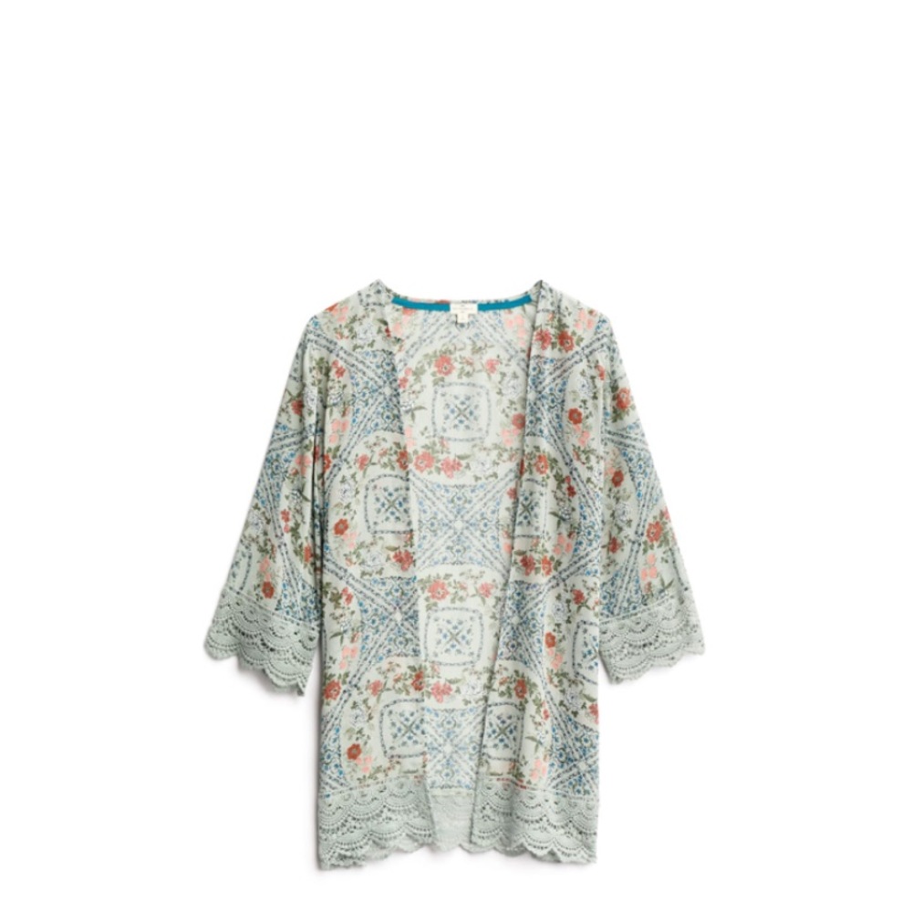 Larissa Trim open front kimono
